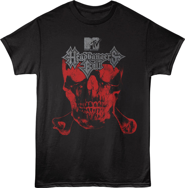 Red Skull Headbangers Ball MTV T-Shirt