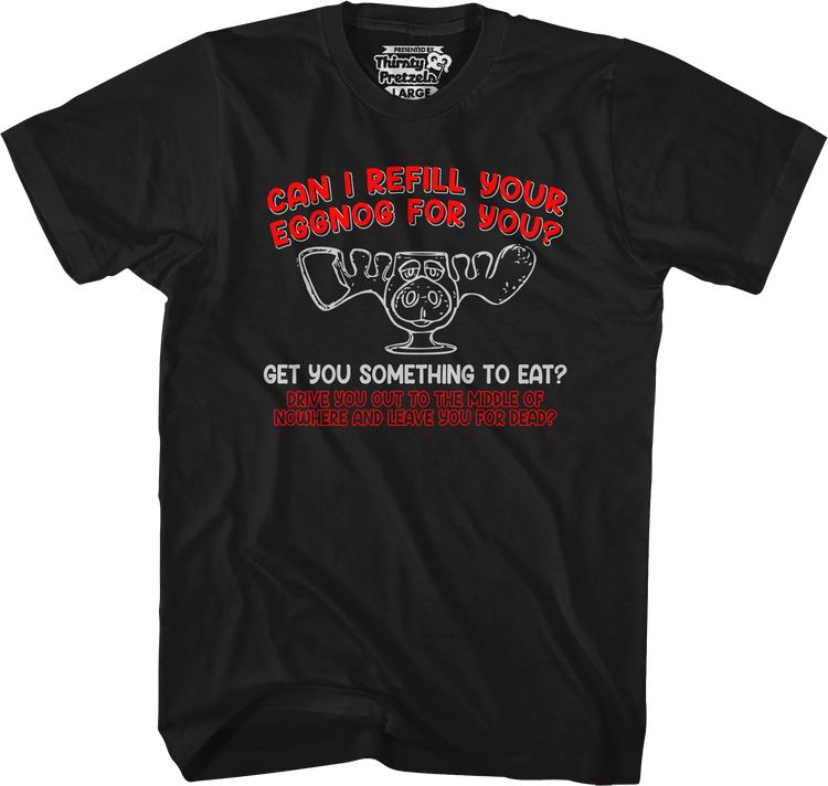 Refill Your Eggnog Moose Mug Christmas Vacation T-Shirt