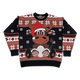 Reindeer In Santa Claus Hat Knitted Christmas Sweater thumbnail
