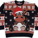Reindeer In Santa Claus Hat Knitted Christmas Sweater thumbnail