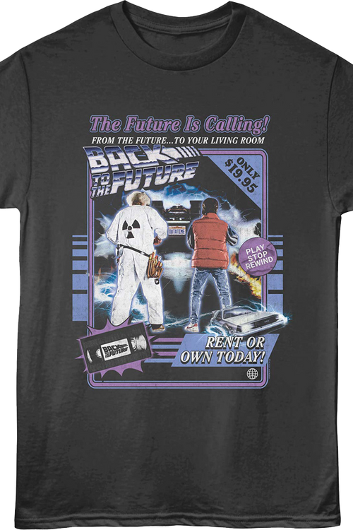 Rent Or Own VHS Back To The Future T-Shirt