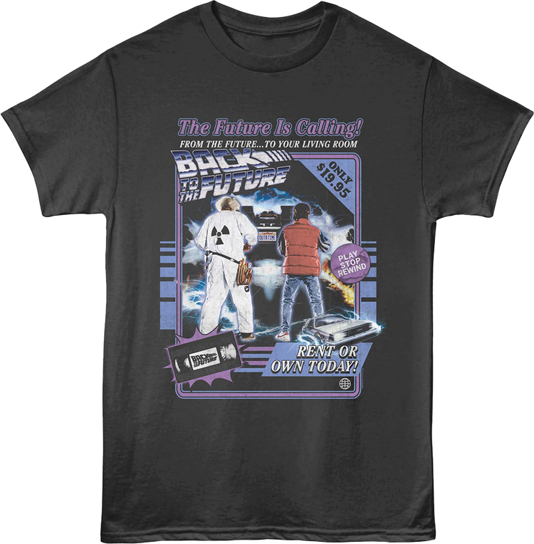 Rent Or Own VHS Back To The Future T-Shirt