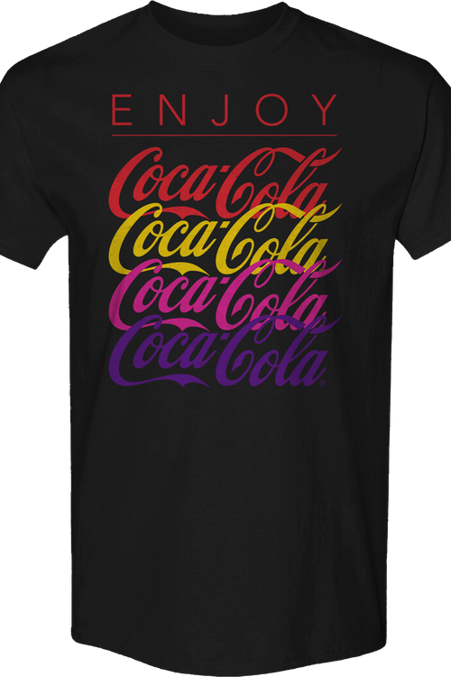 Repeating Logo Enjoy Coca-Cola T-Shirt