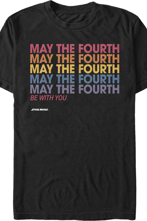 Repeating May The Fourth Be With You Star Wars T-Shirt
