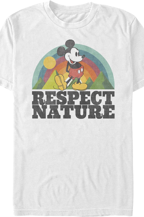 Respect Nature Mickey Mouse Disney T-Shirt