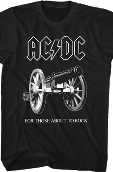 Retro Cannon For Those About To Rock ACDC T-Shirt
