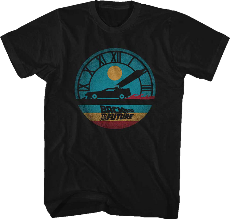 Retro Clock Back To The Future T-Shirt