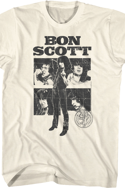 Retro Collage Bon Scott T-Shirt