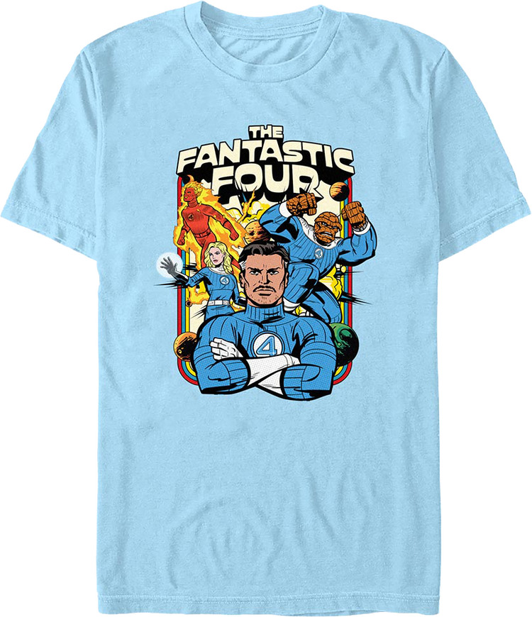 Retro Collage Fantastic Four T-Shirt