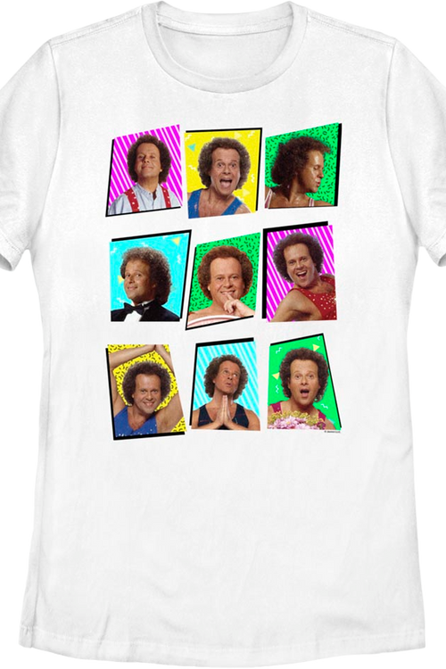 Womens Retro Collage Richard Simmons Shirt