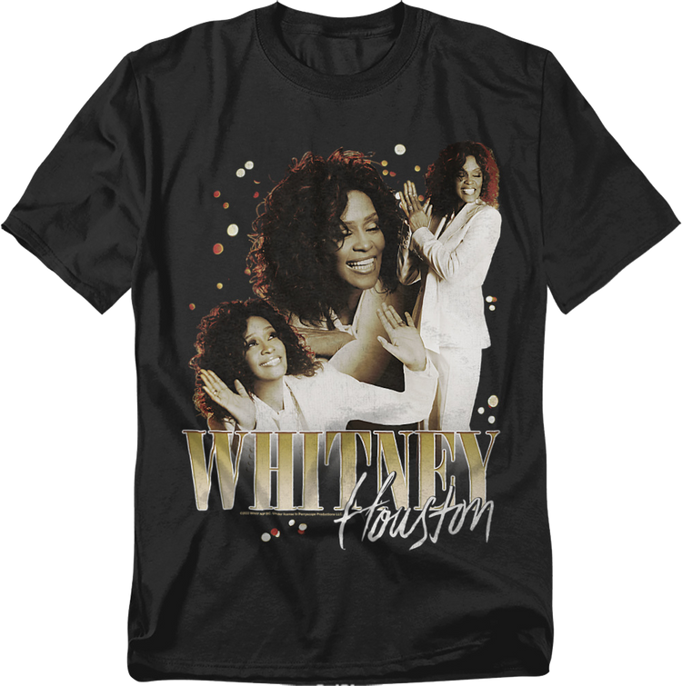 Retro Collage Whitney Houston T-Shirt