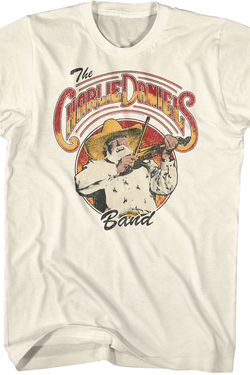 Retro Fiddle Photo Charlie Daniels Band T-Shirt