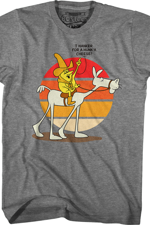 Retro Hanker For A Hunk'A Cheese Time For Timer T-Shirt