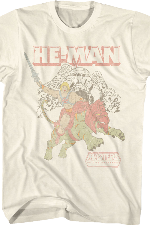Retro He-Man & Battle Cat Masters of the Universe T-Shirt