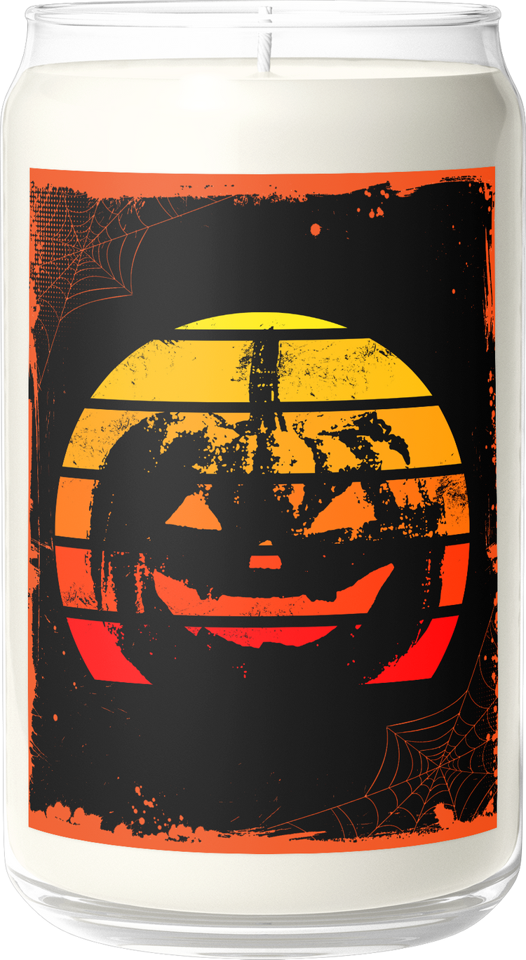 Retro Jack-o'-Lantern Spiced Pumpkin Scented Candle