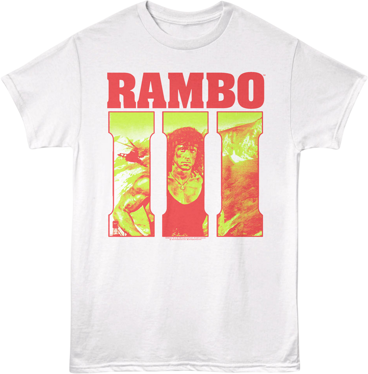 Retro Logo Rambo III T-Shirt