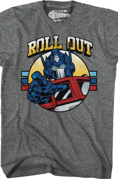 Retro Optimus Prime Roll Out Transformers T-Shirt