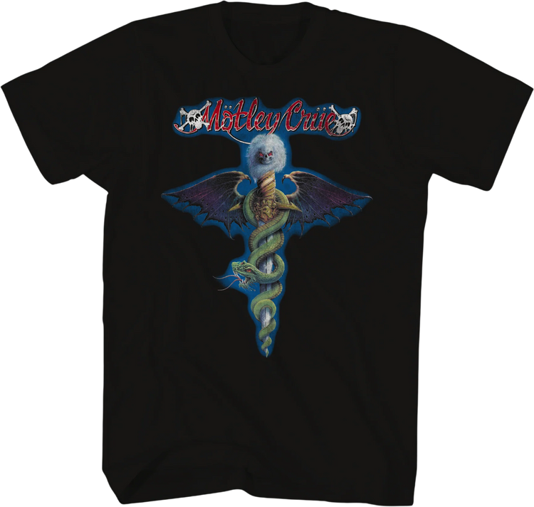 Retro Outline Dr. Feelgood Motley Crue T-Shirt