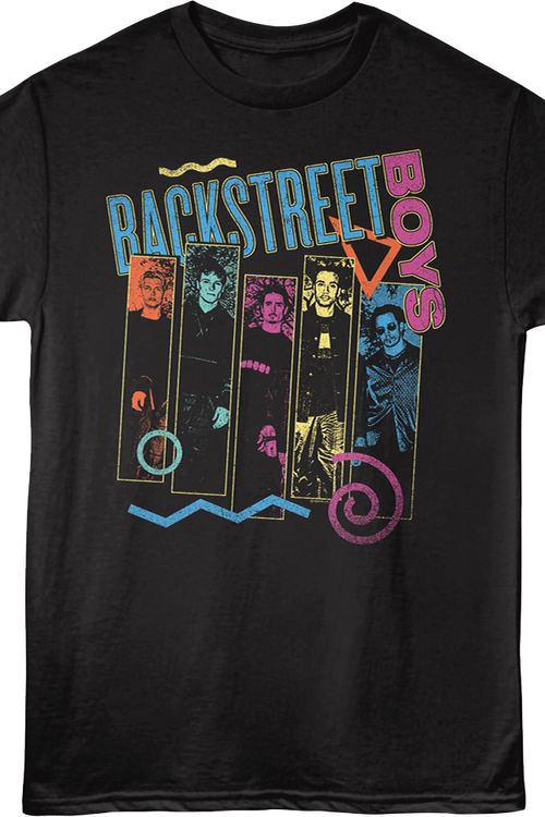 Retro Panels Backstreet Boys T-Shirt