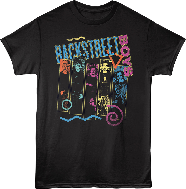 Retro Panels Backstreet Boys T-Shirt