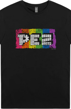 Retro Rainbow Logo PEZ T-Shirt