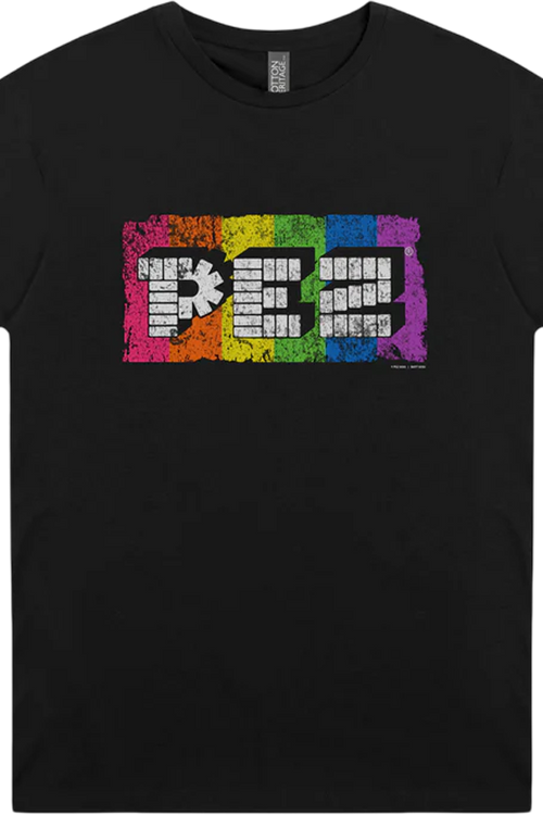 Retro Rainbow Logo PEZ T-Shirt