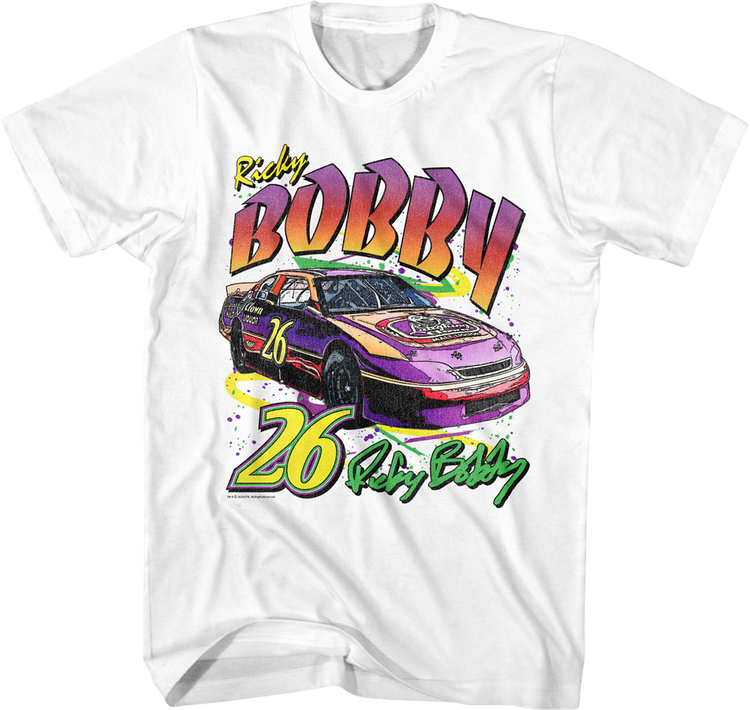 Retro Ricky Bobby Autograph Talladega Nights T-Shirt