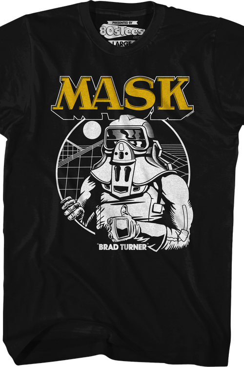 Retro Simple Brad Turner MASK T-Shirt
