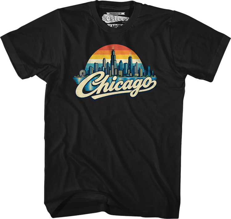 Retro Skyline Chicago T-Shirt