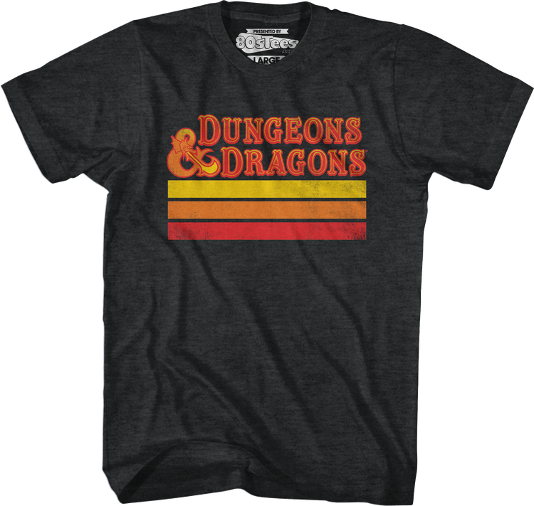 Retro Stripes Dungeons & Dragons T-Shirt
