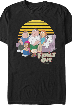 Retro Sunset Family Guy T-Shirt