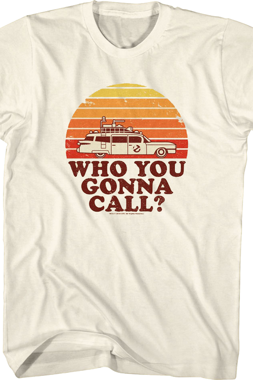 Retro Sunset Ghostbusters T-Shirt
