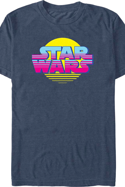 Retro Sunset Logo Star Wars T-Shirt