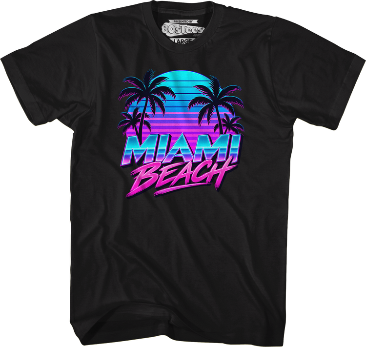 Retro Sunset Miami Beach T-Shirt