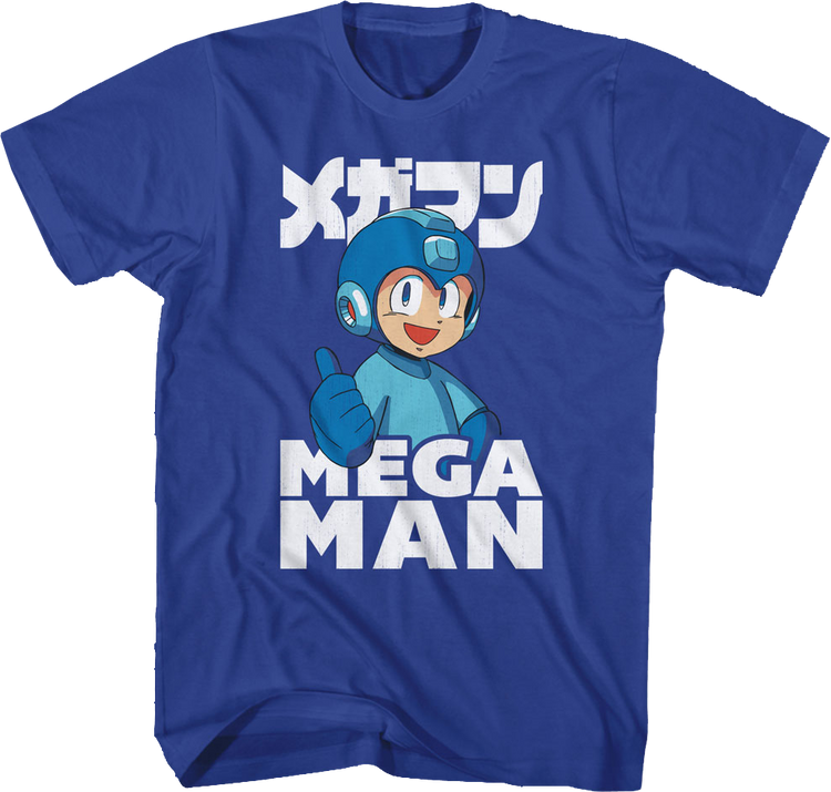 Retro Thumbs Up Mega Man T-Shirt