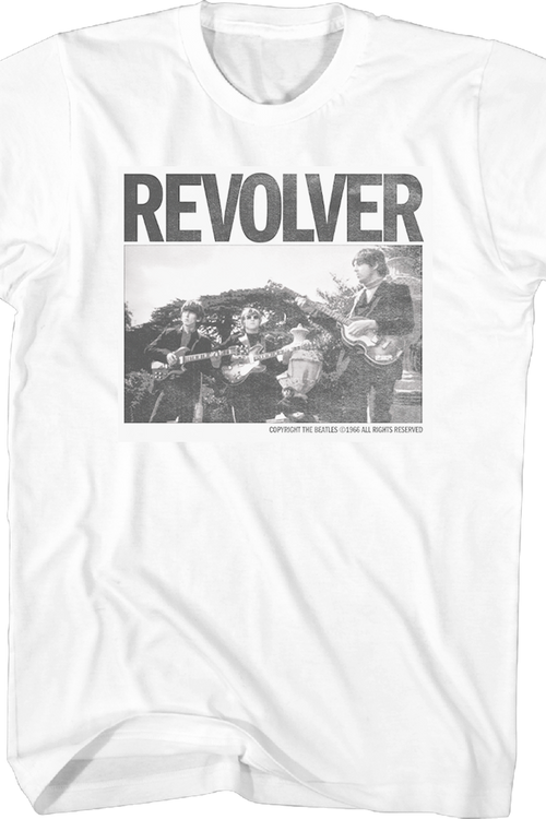 Revolver Black & White Photo Beatles T-Shirt