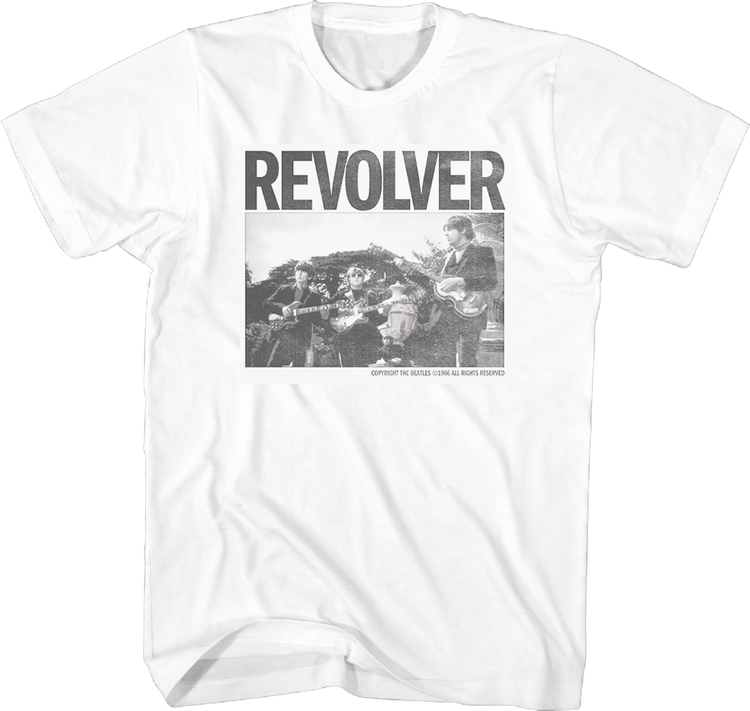 Revolver Black & White Photo Beatles T-Shirt