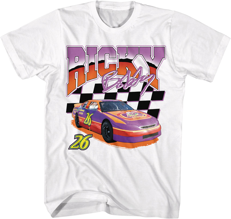 Ricky Bobby Checkered Flag Talladega Nights T-Shirt