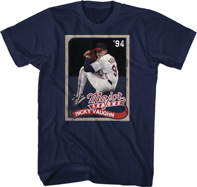 Ricky Vaughn Baseball Card Major League T-Shirt