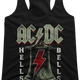 Ladies Ringin' Hells Bells ACDC Racerback Tank Top thumbnail