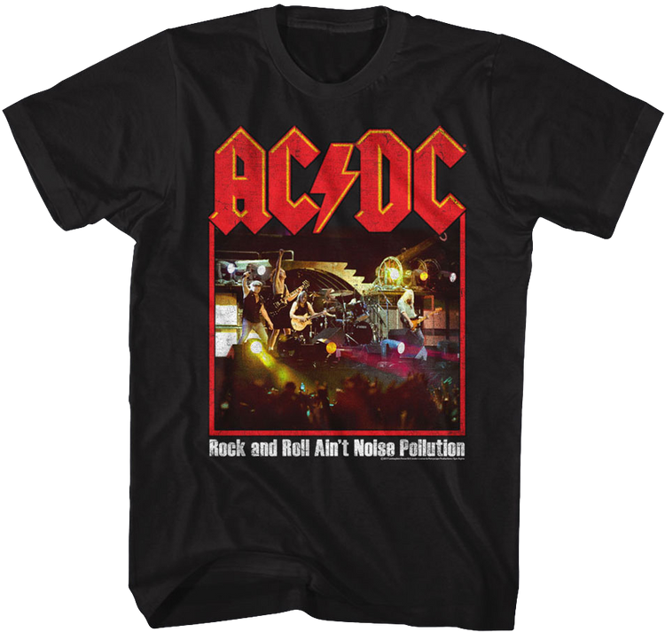 Rock and Roll Ain't Noise Pollution ACDC T-Shirt