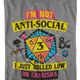 Graphite Heather Rolled Low On Charisma Dungeons & Dragons T-Shirt thumbnail
