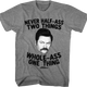 Ron Swanson Whole-Ass One Thing Parks and Recreation T-Shirt thumbnail
