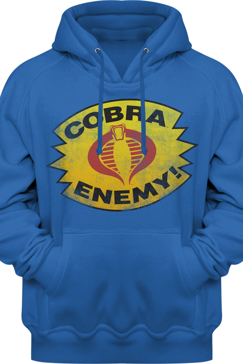 Royal Blue Cobra Enemy GI Joe Pullover Hoodie