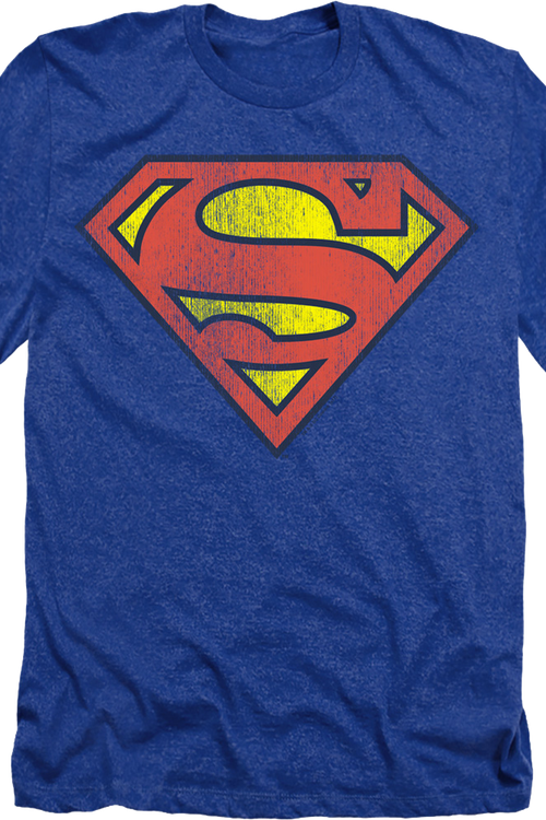 Royal Heather Superman Logo DC Comics T-Shirt
