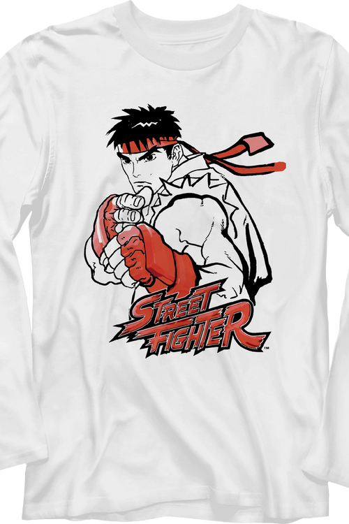Ryu Street Fighter Long Sleeve Shirt