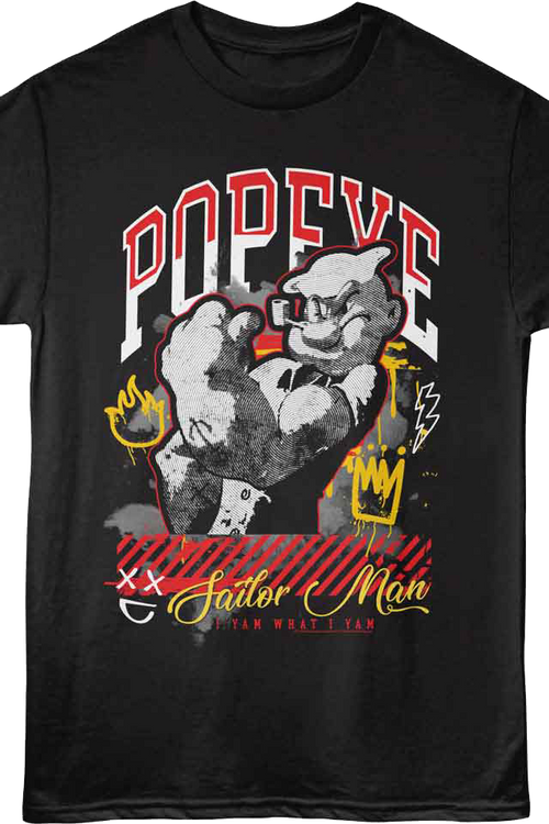 Sailor Man Graffiti Popeye T-Shirt