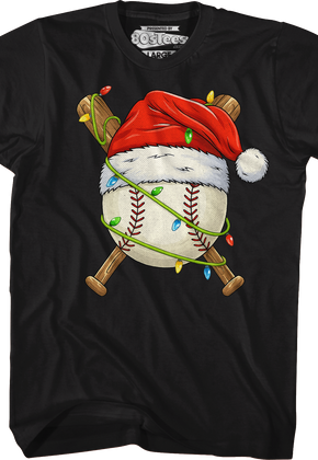 Santa Baseball T-Shirt
