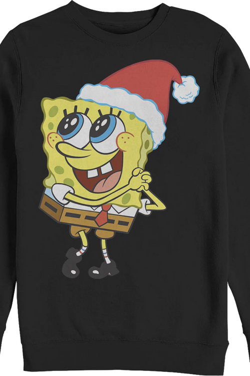 Santa Claus Hat SpongeBob SquarePants Sweatshirt