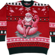 Santa Chilling In The Pool Knitted Christmas Sweater thumbnail